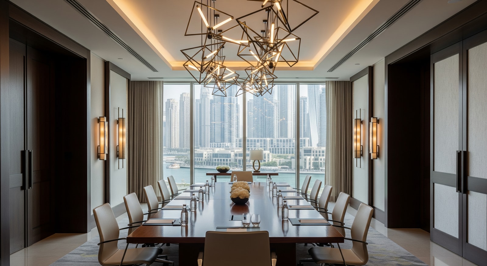 Renovated interior of Anantara Downtown Dubai showcasing modern luxury and meeting spaces in Business Bay