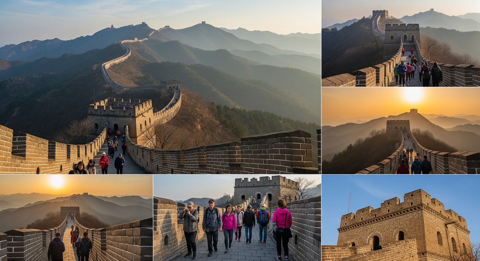 Tourists visiting the Great Wall and modern Chinese cityscapes under simplified visa rules