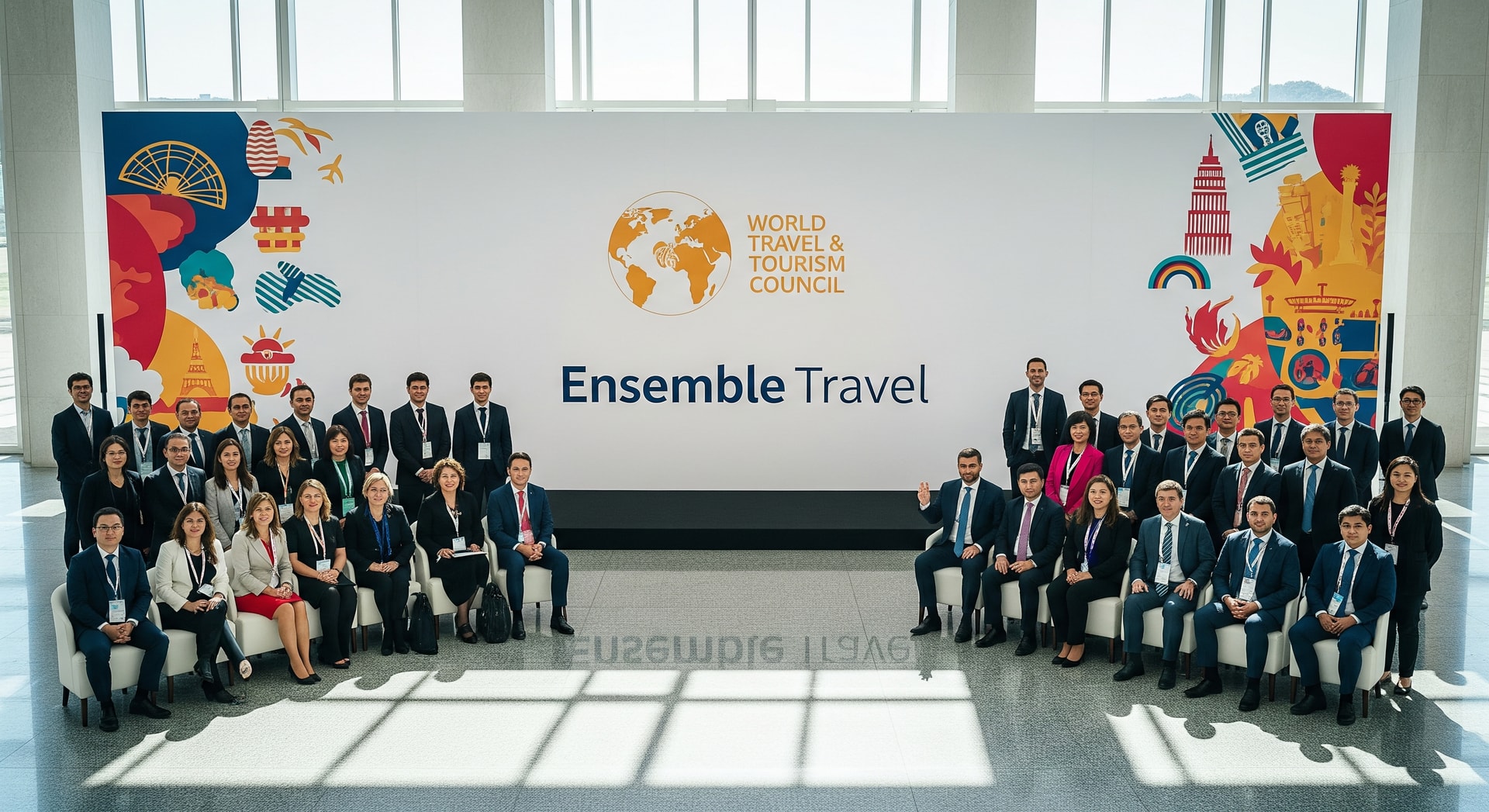 Ensemble Travel logo with World Travel & Tourism Council branding