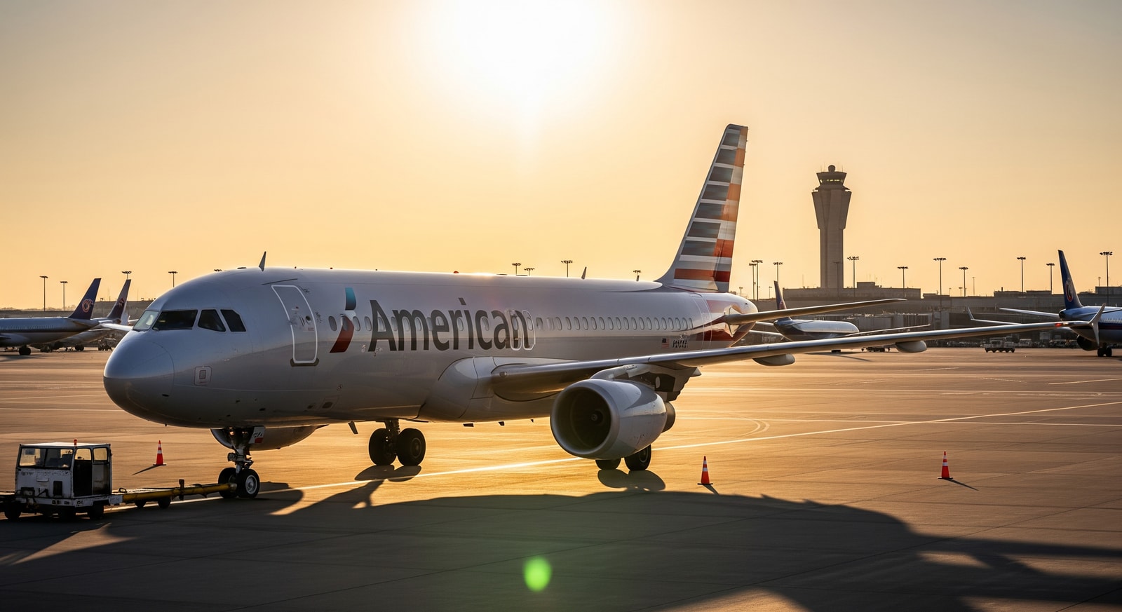 American Airlines aircraft at JFK, representing new nonstop routes to Calgary and Québec City