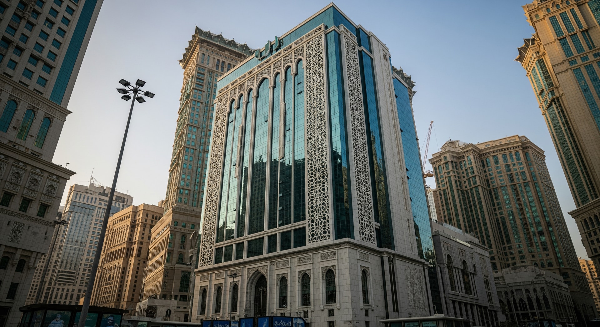 Exterior view of a modern hotel building in Makkah, Saudi Arabia
