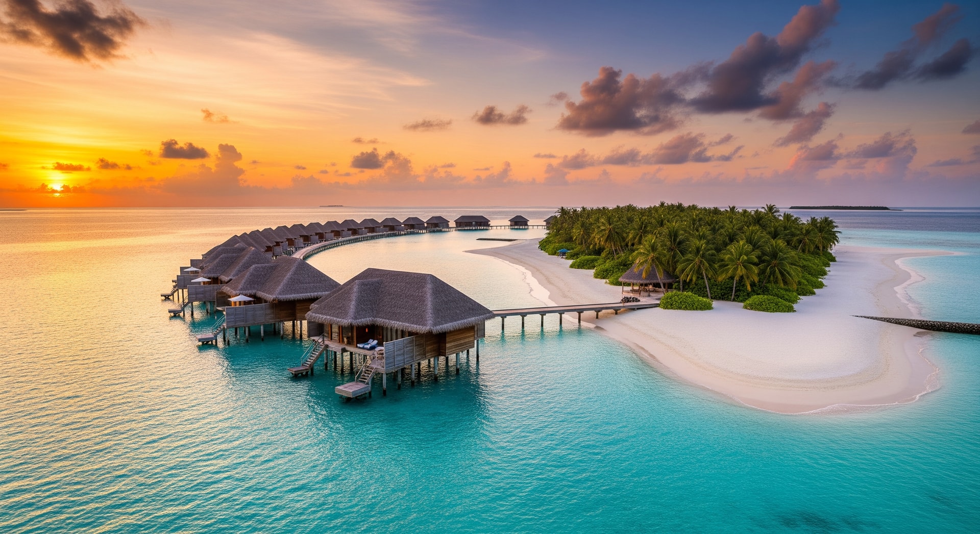 The Standard Huruvalhi Maldives overwater villas and beachfront in Raa Atoll, Maldives