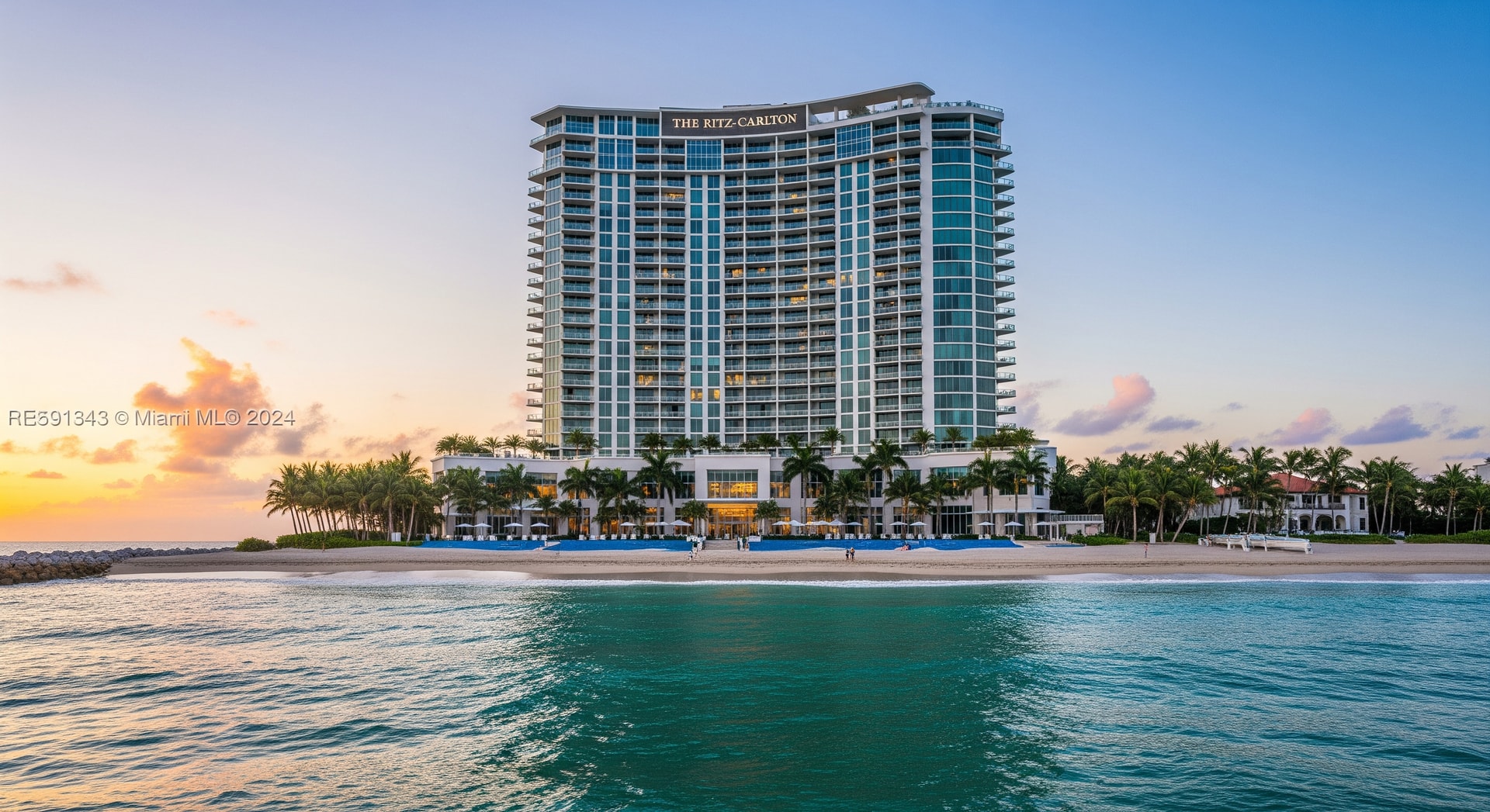 Rendering of The Ritz-Carlton Residences Fort Lauderdale Beach on the waterfront