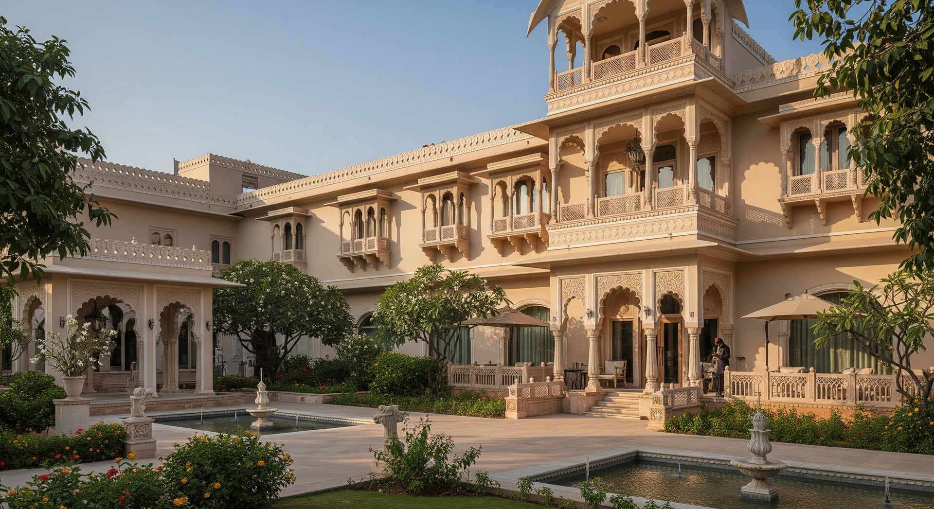 Boutique luxury hotel exterior representing IHG Noted Collection in India