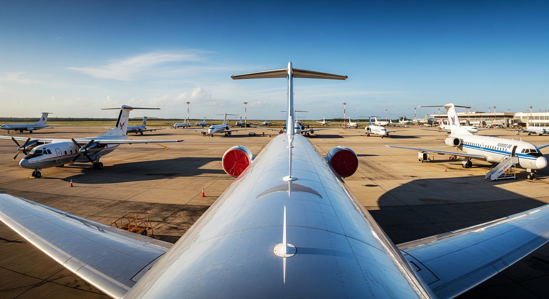 Airport apron at Havana with grounded aircraft reflecting Cuba fuel shortage and flight disruptions