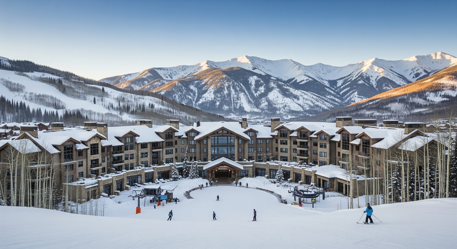 Rendering of a ski-in, ski-out Waldorf Astoria resort development in Deer Valley East Village, Park City, Utah
